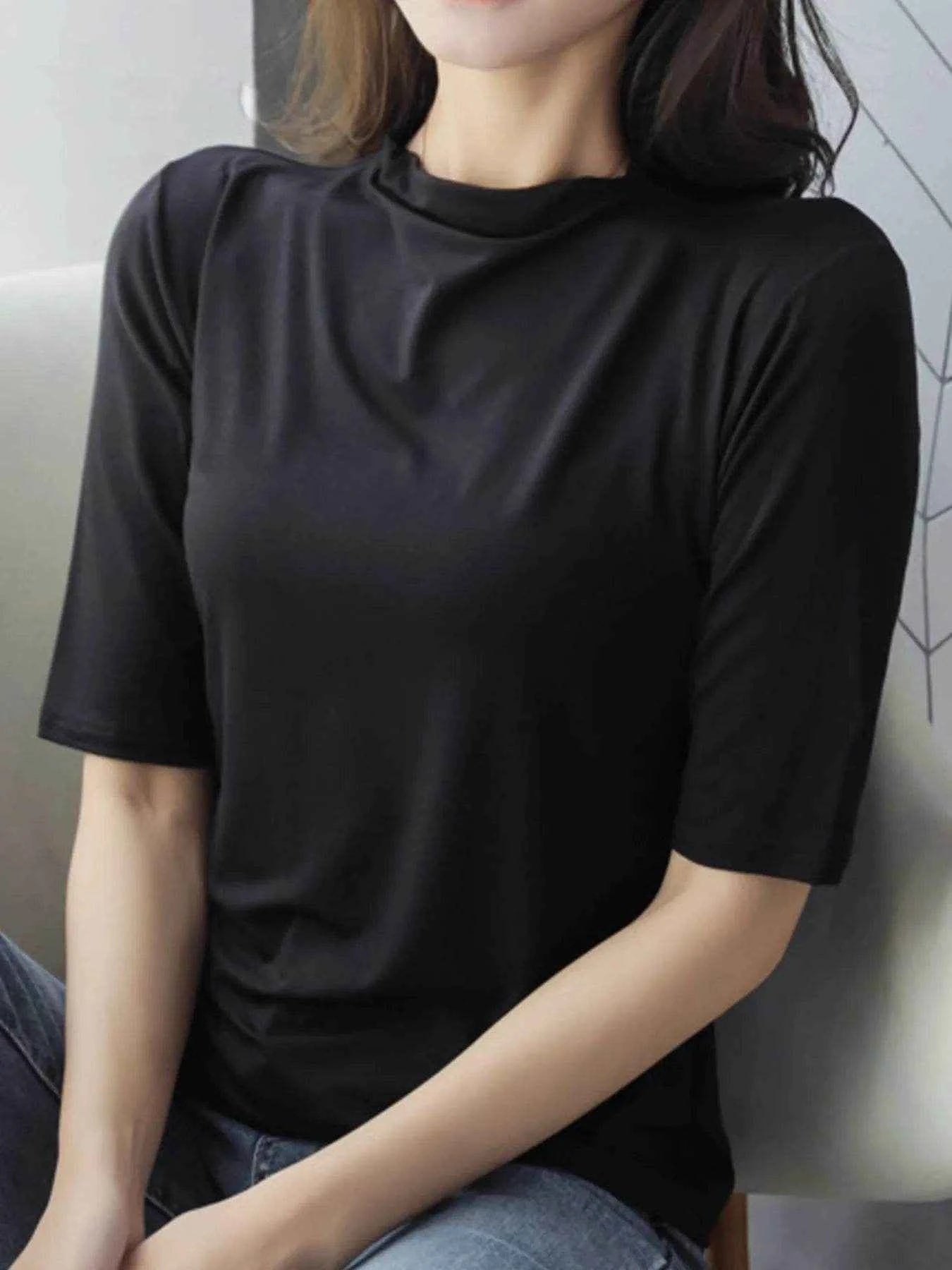Solid Color Short Sleeve T-Shirt Trendsi 2b0675dc-7dca-4960-bc1e-0c76bab9580c-Max-Origin