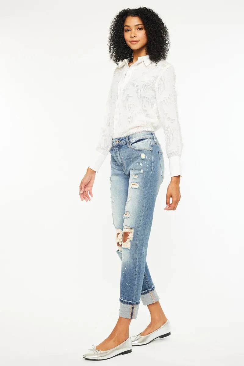 Kancan High Rise Distressed Boyfriend Fit Jeans Trendsi 2b8d5808-fcdb-4008-9abf-9e26555b3712-Max-Origin