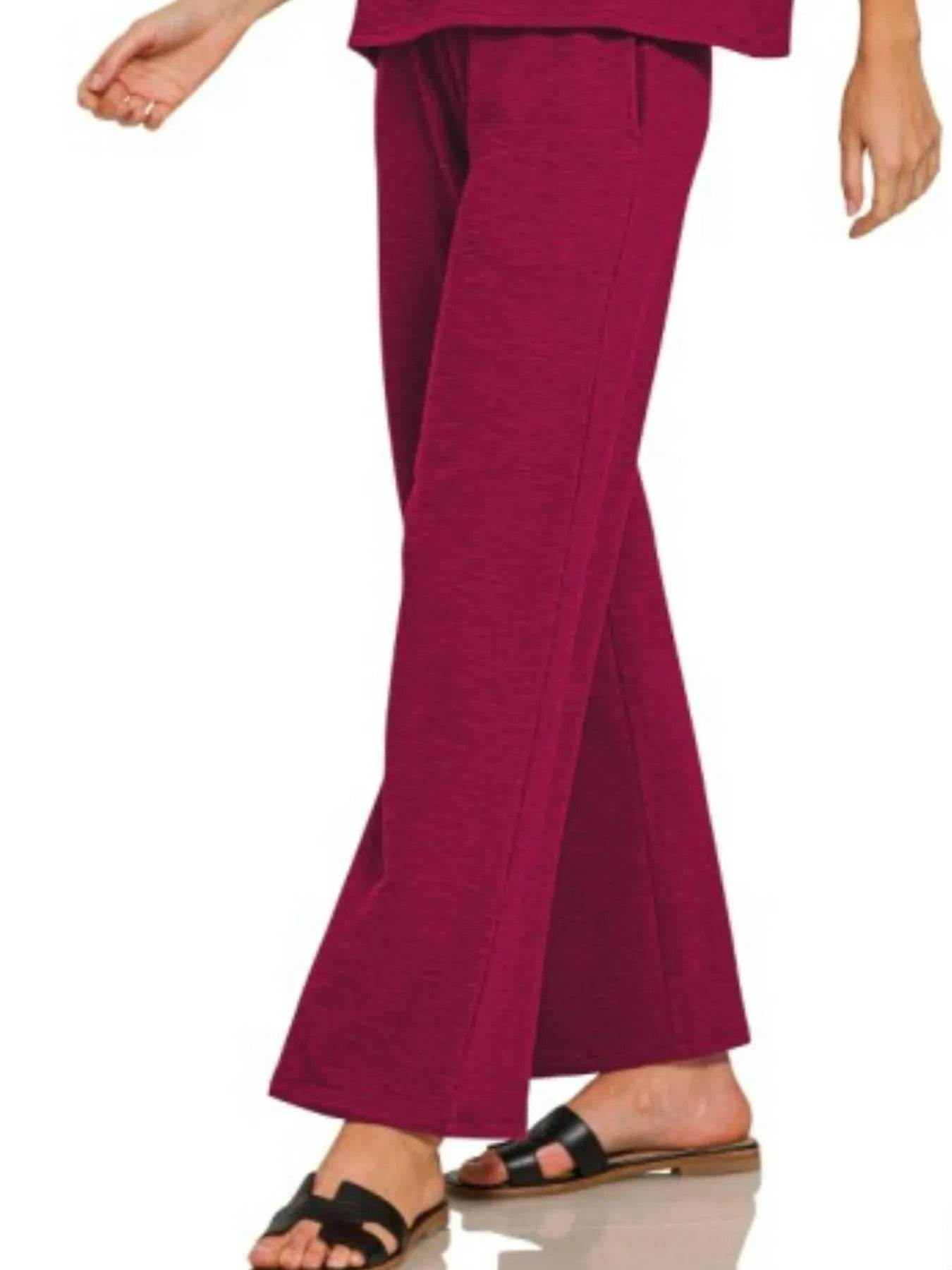 Zenana Slub Short Sleeve T-Shirt and Pants Set Trendsi 2b8f1b31-2bcb-4255-bc9c-978222caef01-Max-Origin