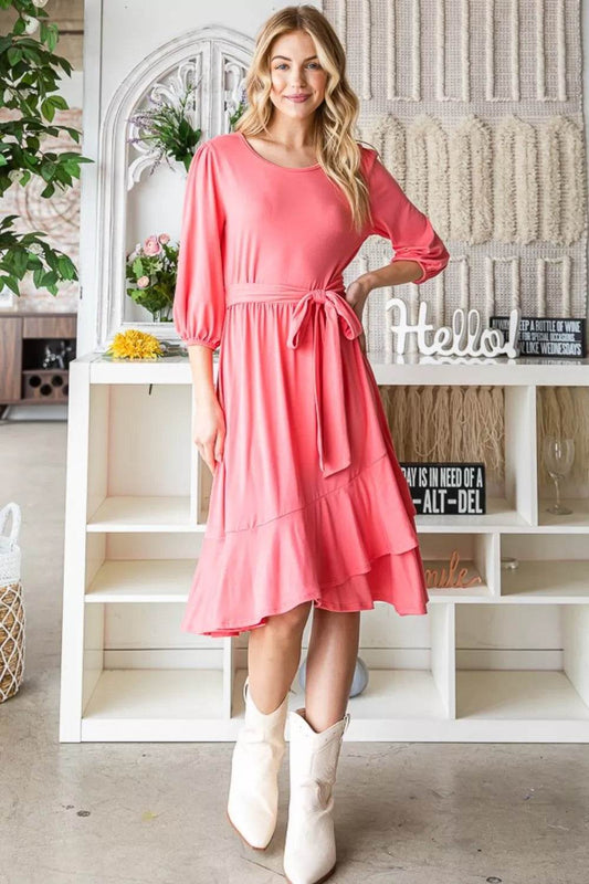 Reborn J Tie Front Ruffle Hem Dress Trendsi 2bebd4ac-c1f4-4cc9-812f-4941aabcc71d-Max
