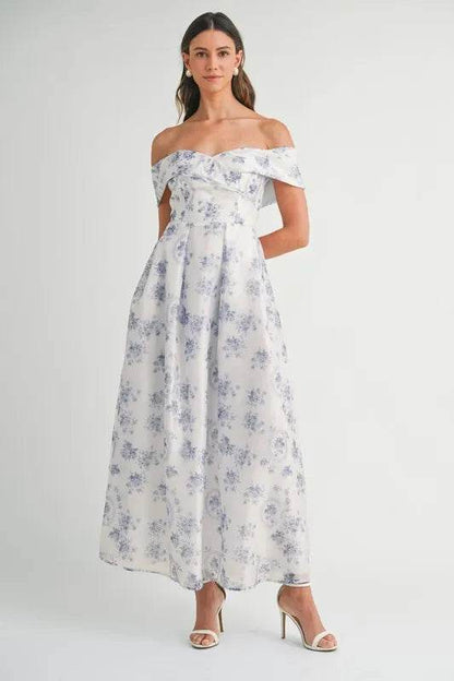 MABLE Floral Printed Off Shoulder Maxi Dress Blue Trendsi 2bef7785e30a43b682f5be2ba2eff975-Max-Origin