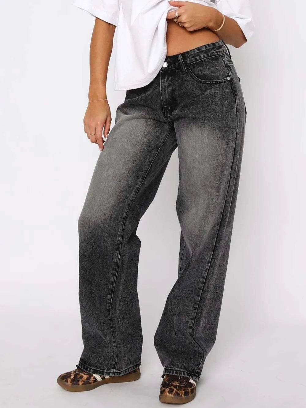 Wide Leg Jeans with Pockets Dark Gray Trendsi 2c2029bc-f8a5-420f-a2eb-5930b1a8295b-Max