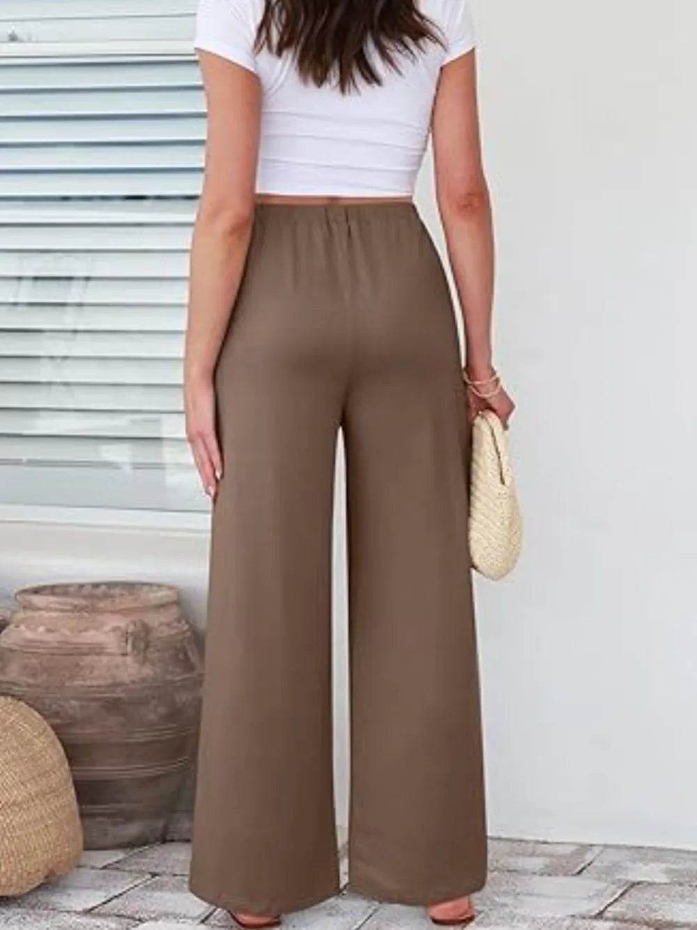 Elastic Waist Wide Leg Pants Trendsi 2c3650ed-93ed-4c45-a8da-ffd8c2222a3e-Max