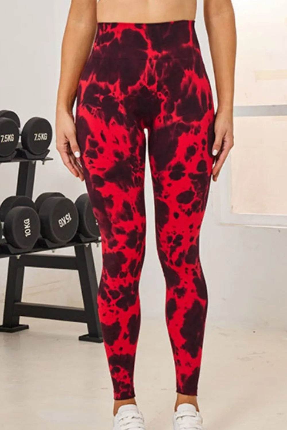 Tie-Dye High Waist Active Leggings Deep Red Trendsi 2ced69f5-d67a-41df-85fd-d10be46f73f4-Max