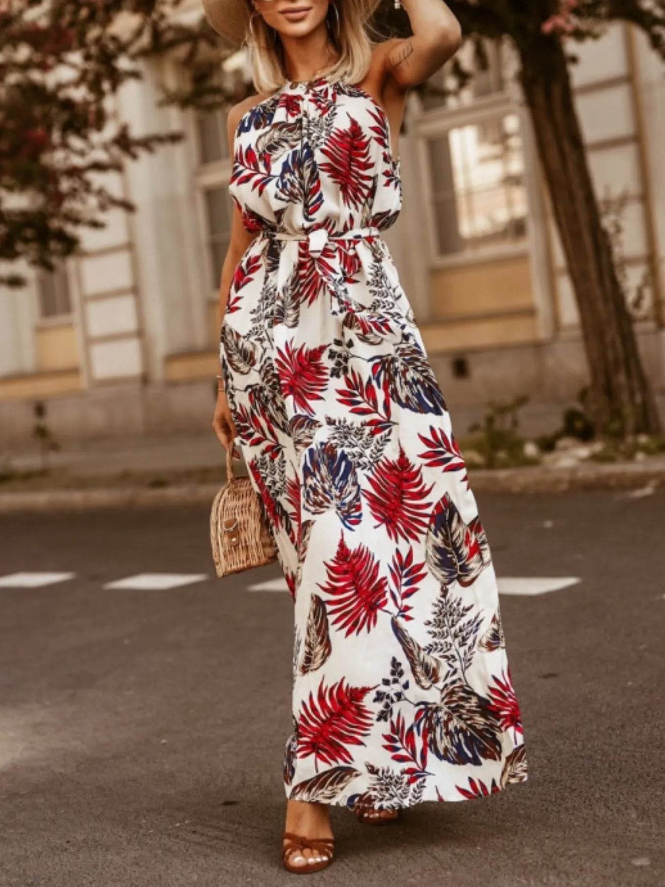 Tropical Floral Halter Neck Summer Dress Trendsi 2cf2791a-cfa4-46ce-9511-3180934f517b-Max-Origin