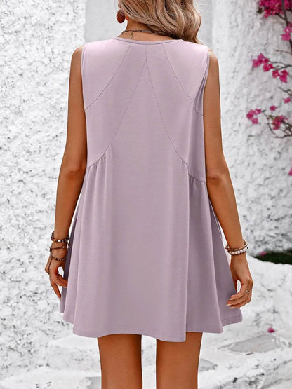 Mandy V-Neck Sleeveless Mini Dress Trendsi 2d28e194-4767-4ec4-93c2-6a91fe52b0a6-Max