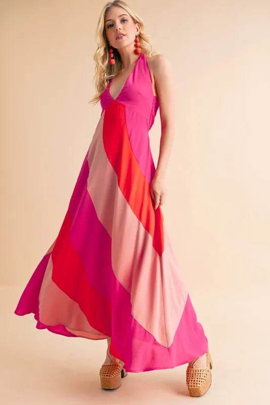 Aemi+Co Color Block Sleeveless Maxi Dress Trendsi 2de9b08cb2fb4baeaf6db1e601b741da-Max-Origin