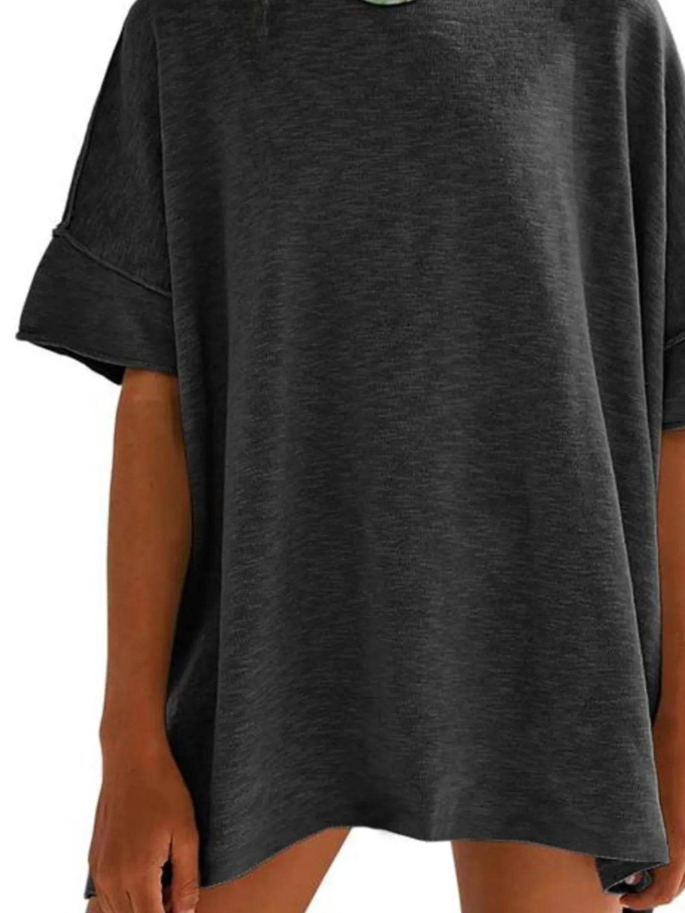 Oversized Round Neck Drop-Shoulder T-Shirt Trendsi 2e3d09c2-2aee-435b-8c04-7e0b45629b07-Max-Origin