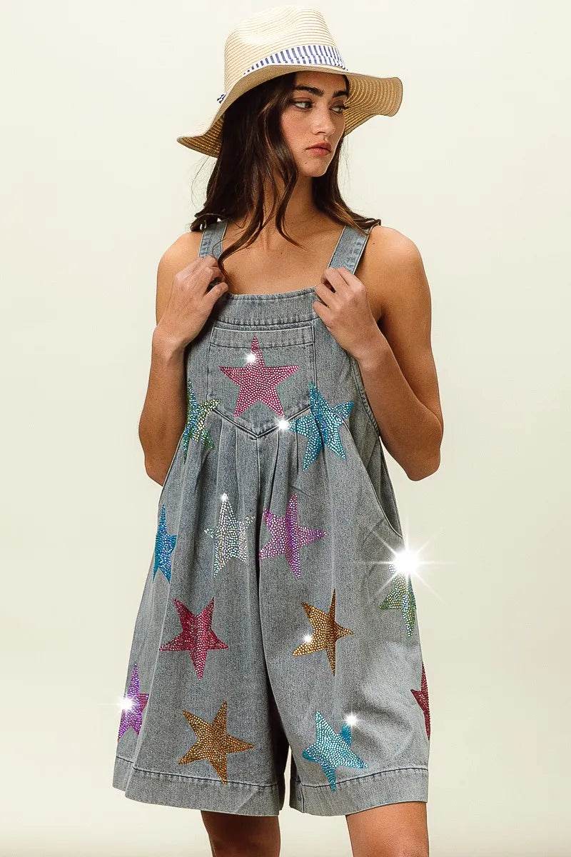 BiBi Star Rhinestone Washed Wide Leg Shortalls Trendsi 2e5932131df7448499912ced135d461a-Max-Origin