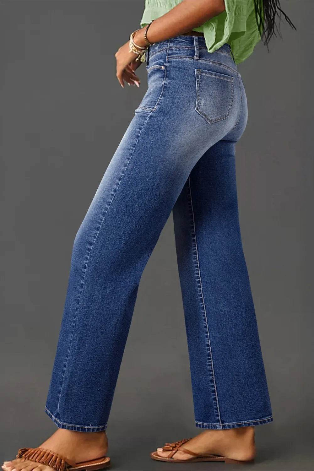 High-Waisted Wide-Leg Vintage Wash Jeans Trendsi 2e8c5fd3-898e-4107-a109-b9ad42f2f9ae-Max-Origin