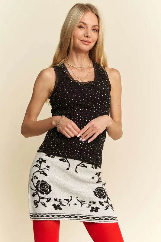 Davi & Dani Rhinestone Lace Trim Detail Tank Trendsi 2eb13af1b66844769c97c65bc6263d23-Max-Origin