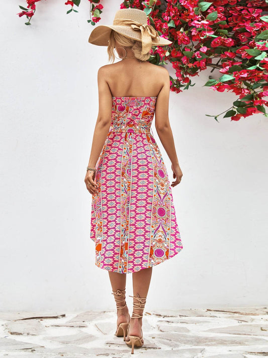 Printed Strapless Tie Belt Dress Trendsi 2ec63a54bf5644ab8e66ee88c530ec4d-Max