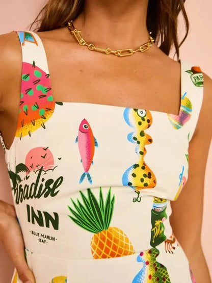 Printed Square Neck Summer Mini Dress Trendsi 2f2190a1-dc40-40fe-afb2-5cd1acd860df-Max-Origin