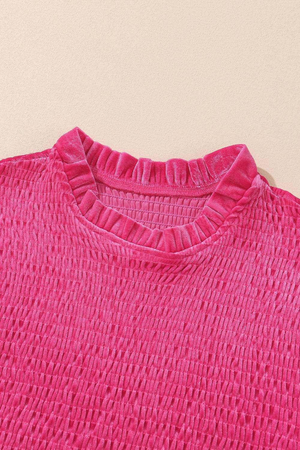Smocked Round Neck Long Sleeve Dress Trendsi 2f3f3a110b8e4650aa09a3fc4e8d6c9a-Max
