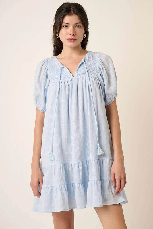 Mittoshop Tassel Tie Plaid Gauze Short Sleeve Mini Dress BLUE Trendsi 2f9d2c9f779e4f9b96533751e3dbb9c1-Max-Origin