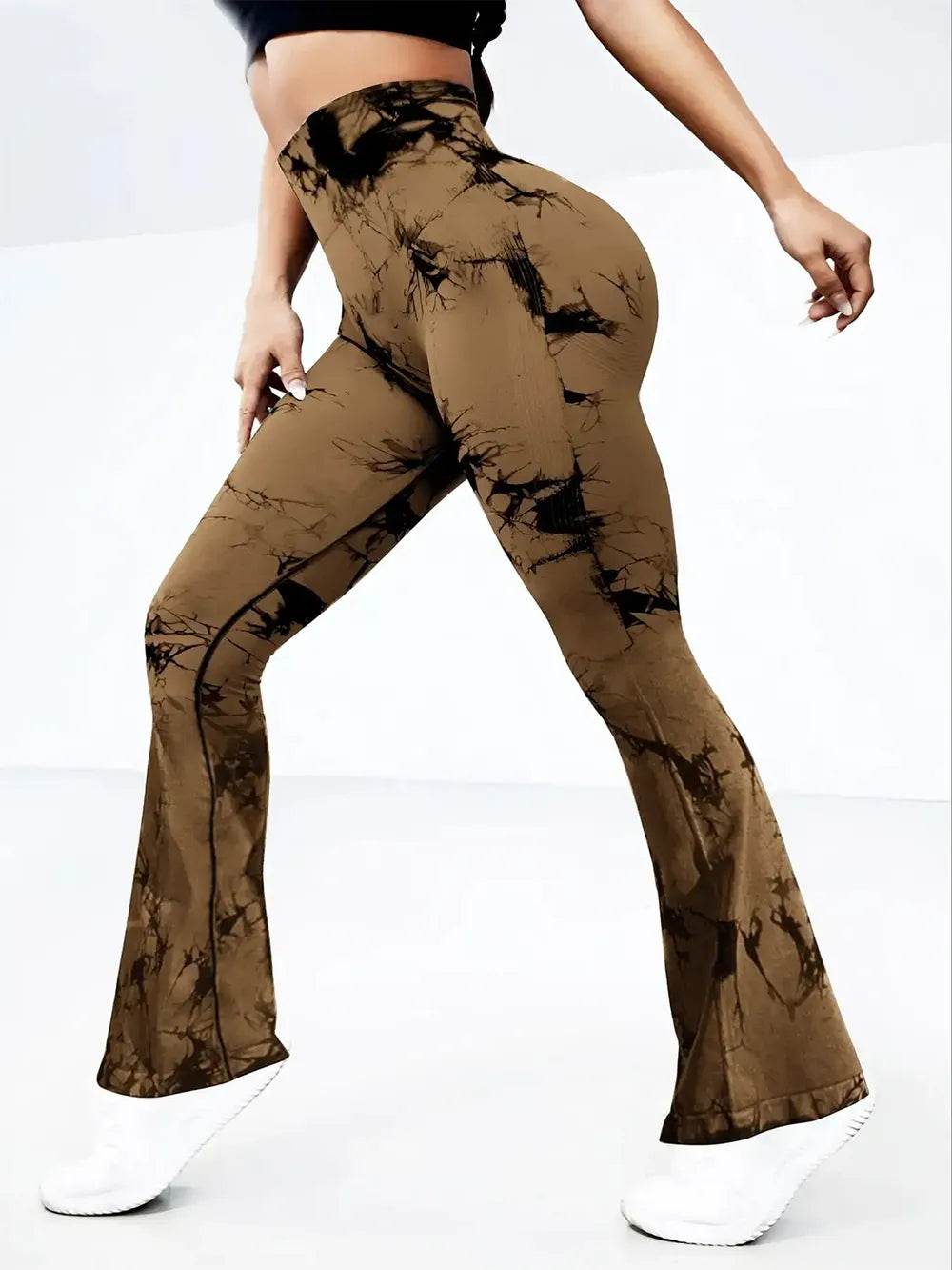 Tie-Dye High Waist Active Leggings Coffee Brown Trendsi 2fc1f870-7b0d-4a64-a0d5-53b2c02f3372-Max