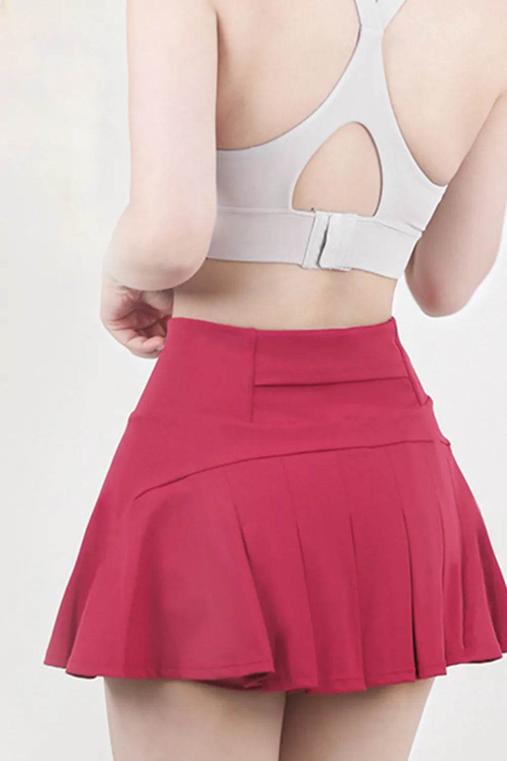 High Waist Pleated Active Skirt Trendsi 305eb2cd-3d11-4d1f-be50-7f8c59eaa58f-Max