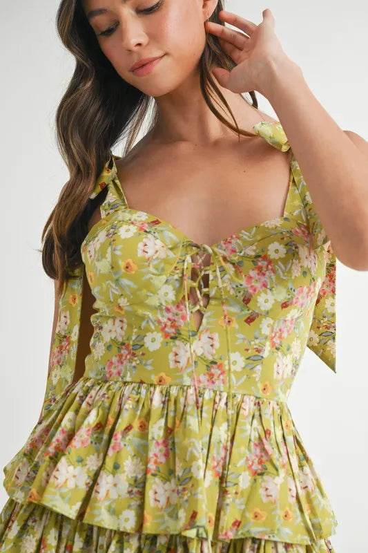 MABLE Floral Print Shoulder Tie Layered Mini Dress Trendsi 309c1d30cd3349f39369b3243740af58-Max-Origin