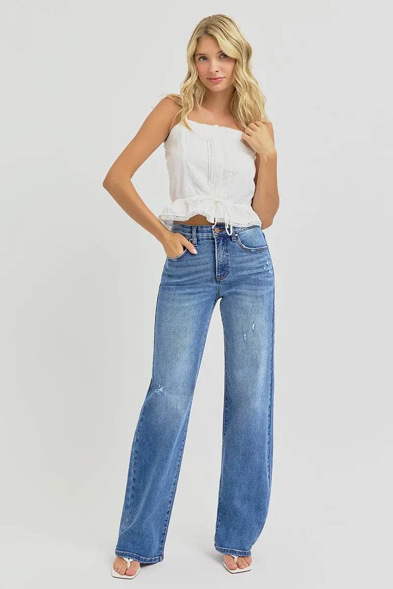 RISEN Full Size Tummy Control Elastic Band High Rise Wide Jeans Plus Size Trendsi 30dbf18abb7e4b5d85d824363acd0a72-Max-Origin