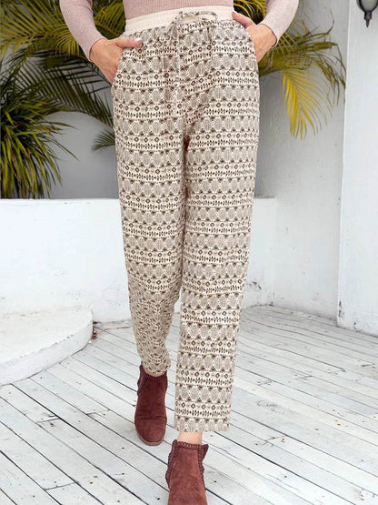 Ivy Lane Tied Printed Pants with Pockets Trendsi 3106dd07-f01b-4036-a845-a9907a6e676a-Max