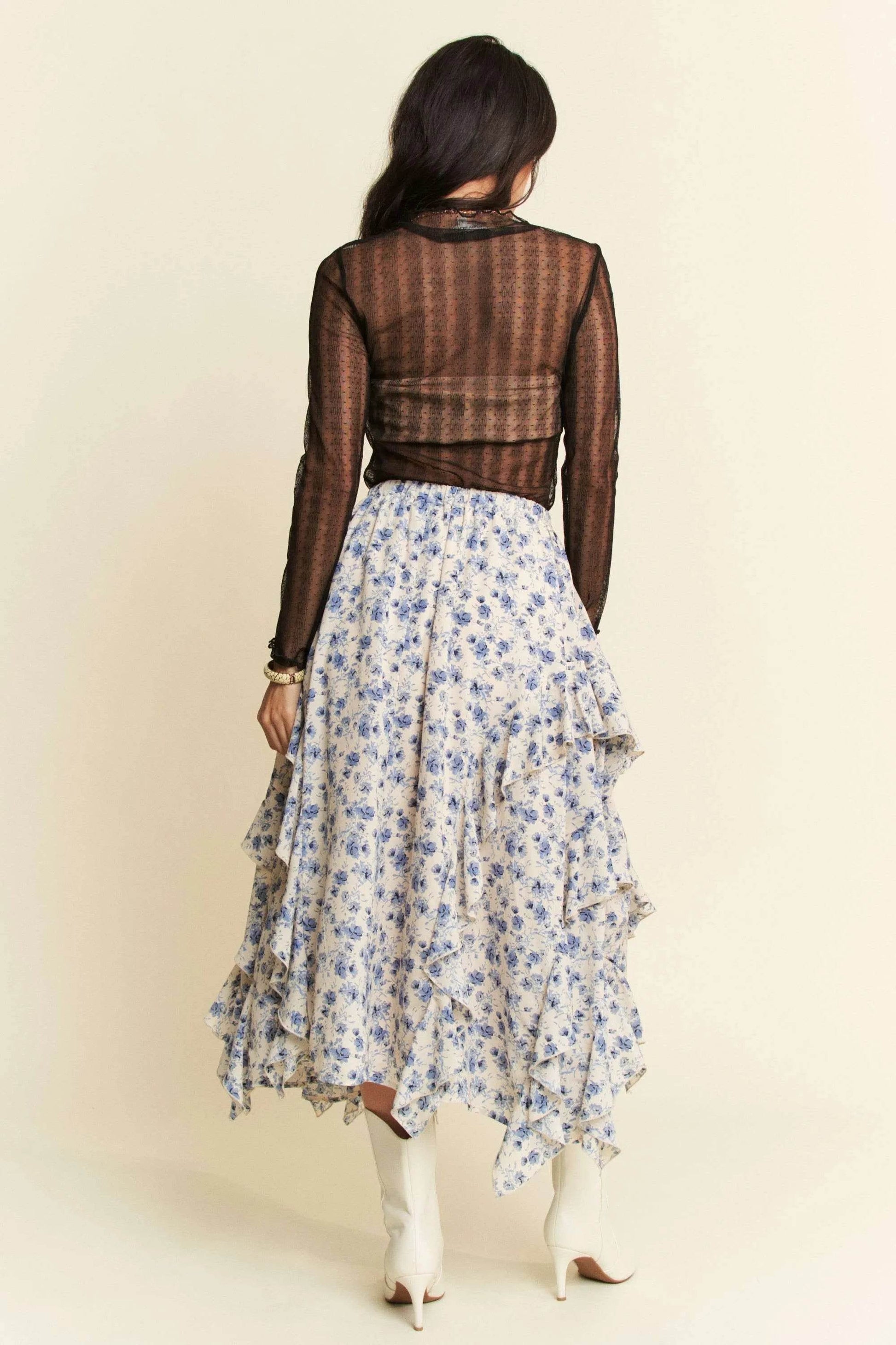 Davi & Dani Turtle Neck Lace Dotted Stretch Mesh Sheer Top Trendsi 319780739ce34792b428e13c2e3c2039-Max-Origin