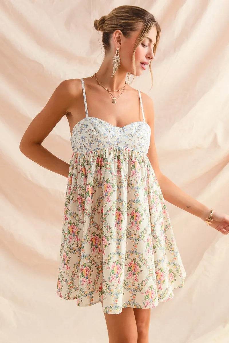 SO ME Mixed Floral Print Sleeveless Mini Dress Trendsi 319d4bdc63a245c1bdfb7f15c02796c1-Max-Origin