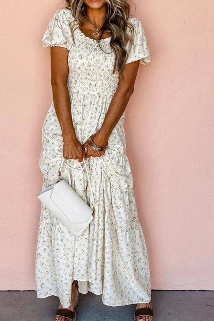 Floral Smocked Short Puff Sleeve Maxi Dress Trendsi 31a6517b-64cb-4150-93bd-1369d0cc1935-Max-Origin