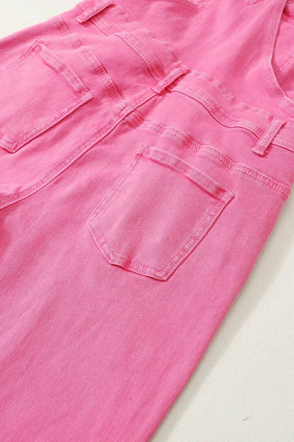 Distressed Pocketed Wide Strap Denim Overalls Trendsi 31b11cef-4732-4553-afed-5d1ce8929e1c-Max