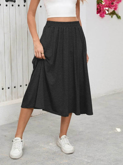 Elastic Waist Skirt With Pockets Trendsi 31bce5d4-5814-413b-82e1-0014dc2b919e-Max-Origin