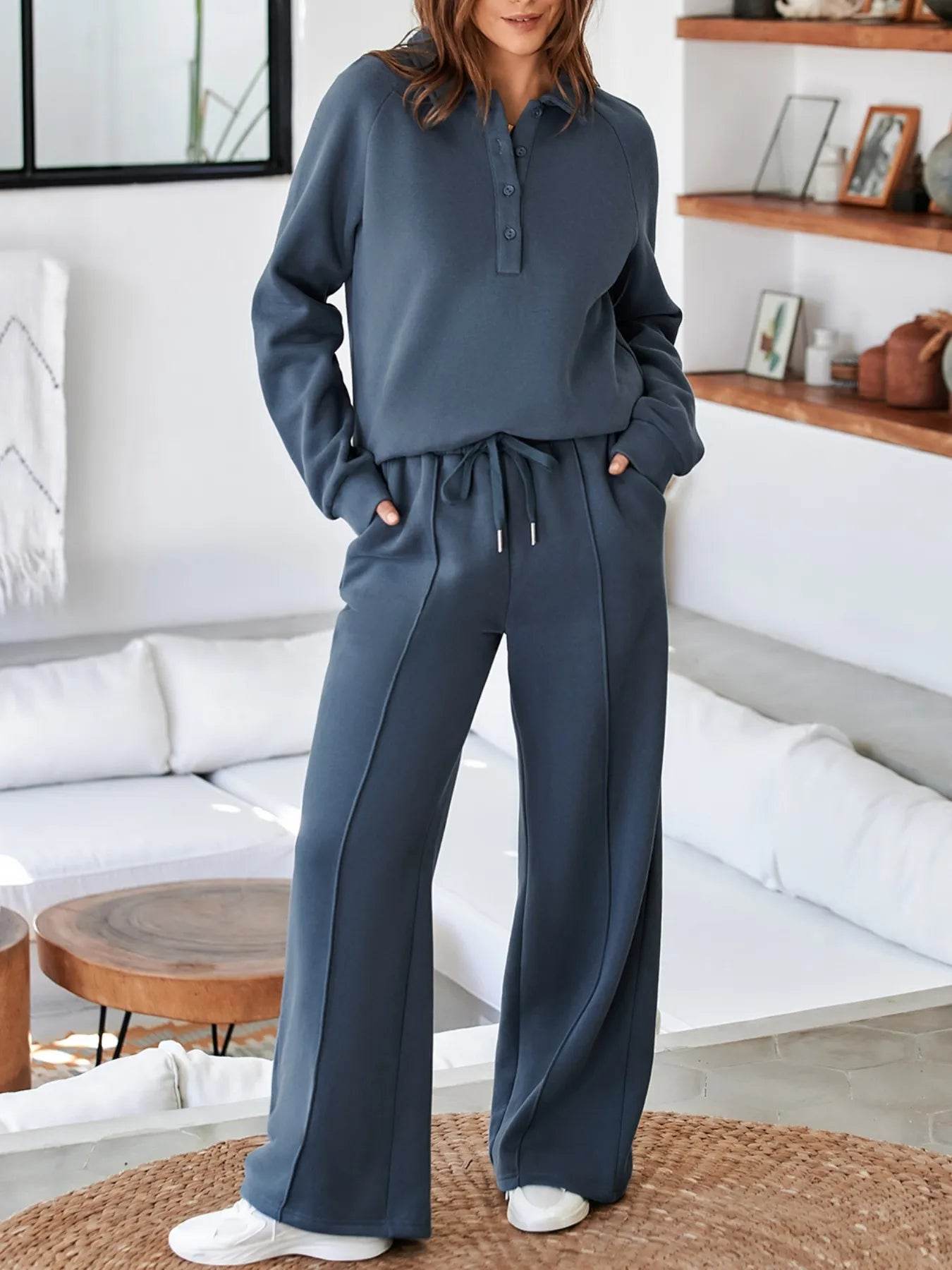 Collared Sweatshirt and High Waist Pants Active Set Dusty Blue Trendsi 31da87cb-9eb0-4181-a2bb-86501a8c2535-Max-Origin