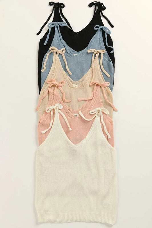 BiBi Tied Shoulder Solid Knit Top Trendsi 32db40a6-b36e-4932-b4a5-e0ac3df7ff4f-Max-Origin