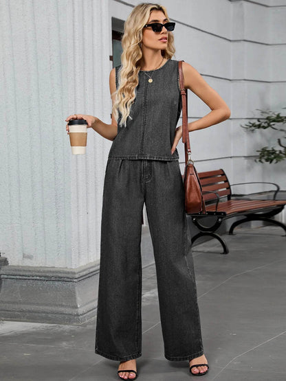 Round Neck Tank and Pants Denim Set Black Trendsi 3315c0c2b1cd44d288eaaee94891dbd4-Max-Origin