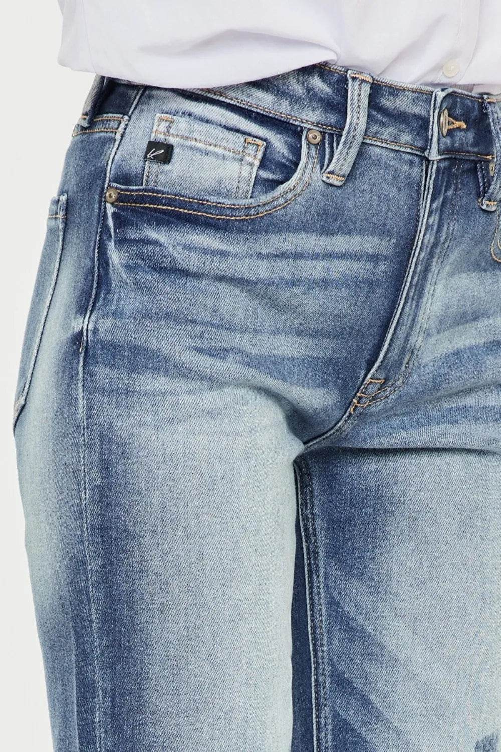 Kancan High Rise Cuffed Straight Jeans Trendsi 33f98c8d-e5fe-4a03-93a6-5044e5c118df-Max