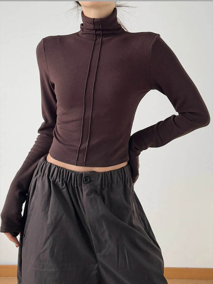 High Neck Long Sleeve Cropped T-Shirt Trendsi 341a74a3d86b4903b3d3f375e2d29680-Max-Origin