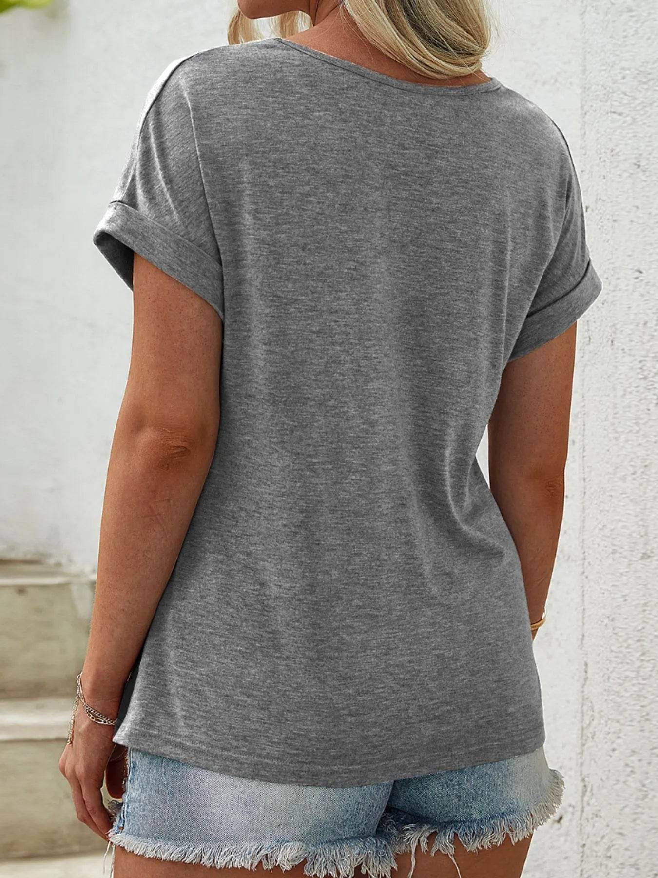 Color Block Casual T-Shirt Trendsi 3450e91c-e39c-4e49-8d63-ad73b6afaa9a-Max-Origin