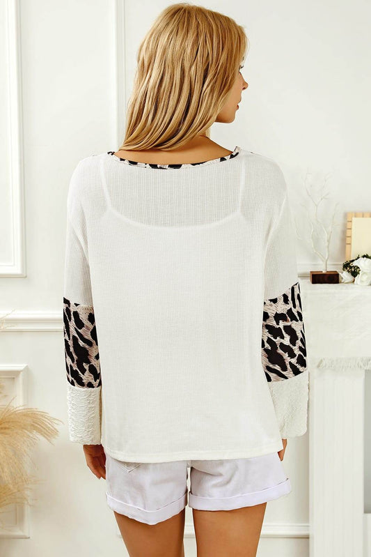 Printed Round Neck Long Sleeve Blouse Trendsi 345b103b51cc40c389e44fa5086ebbbb-Max