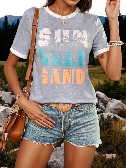 Letter Graphic Round Neck T-Shirt Trendsi 3475ca467f0043f5998b362182bd7007-Max-Origin