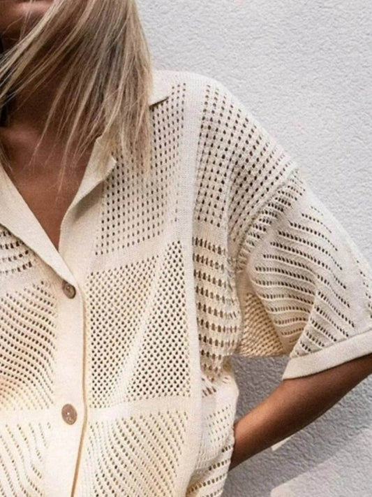 Crochet Button Up Top and Shorts Set Trendsi 3488df86-01a9-471c-b8c0-aa7279891b07-Max-Origin