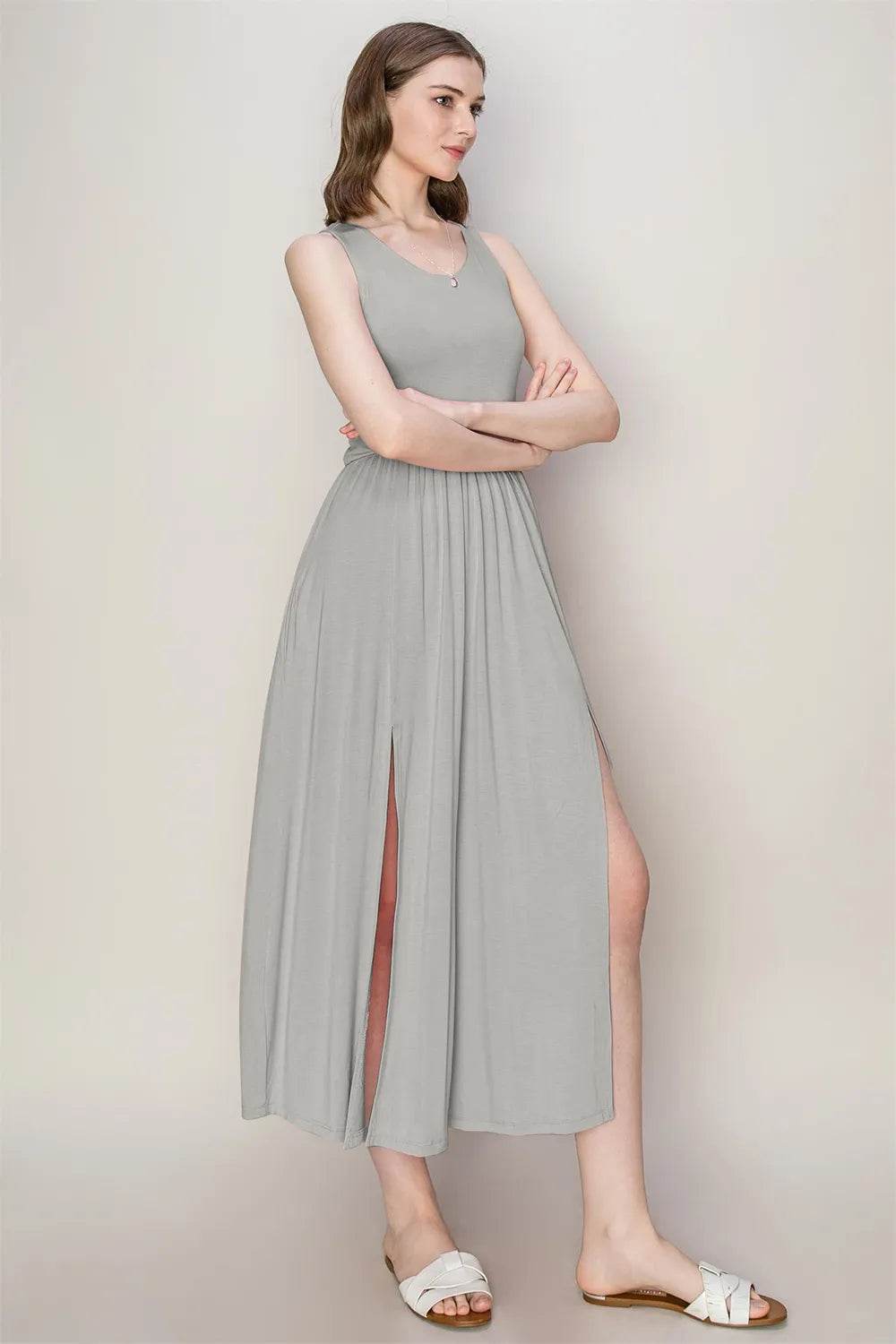 HYFVE Sleeveless Slit Midi Dress Trendsi 356d9b02-2a93-4be0-b6d4-82a5764ba776-Max