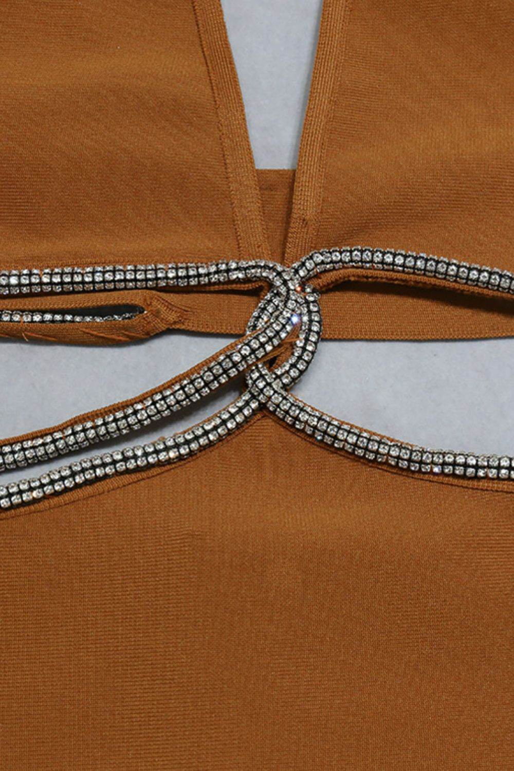 Rhinestone Halter Neck Cutout Slit Midi Dress Trendsi 357c36b9cb5c4051959bf30ae422f5fd-Max