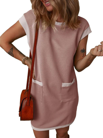 Round Neck Cap Sleeve Mini Dress Trendsi 35e13b0a-dafe-4926-84dc-093d28a84de0-Max-Origin