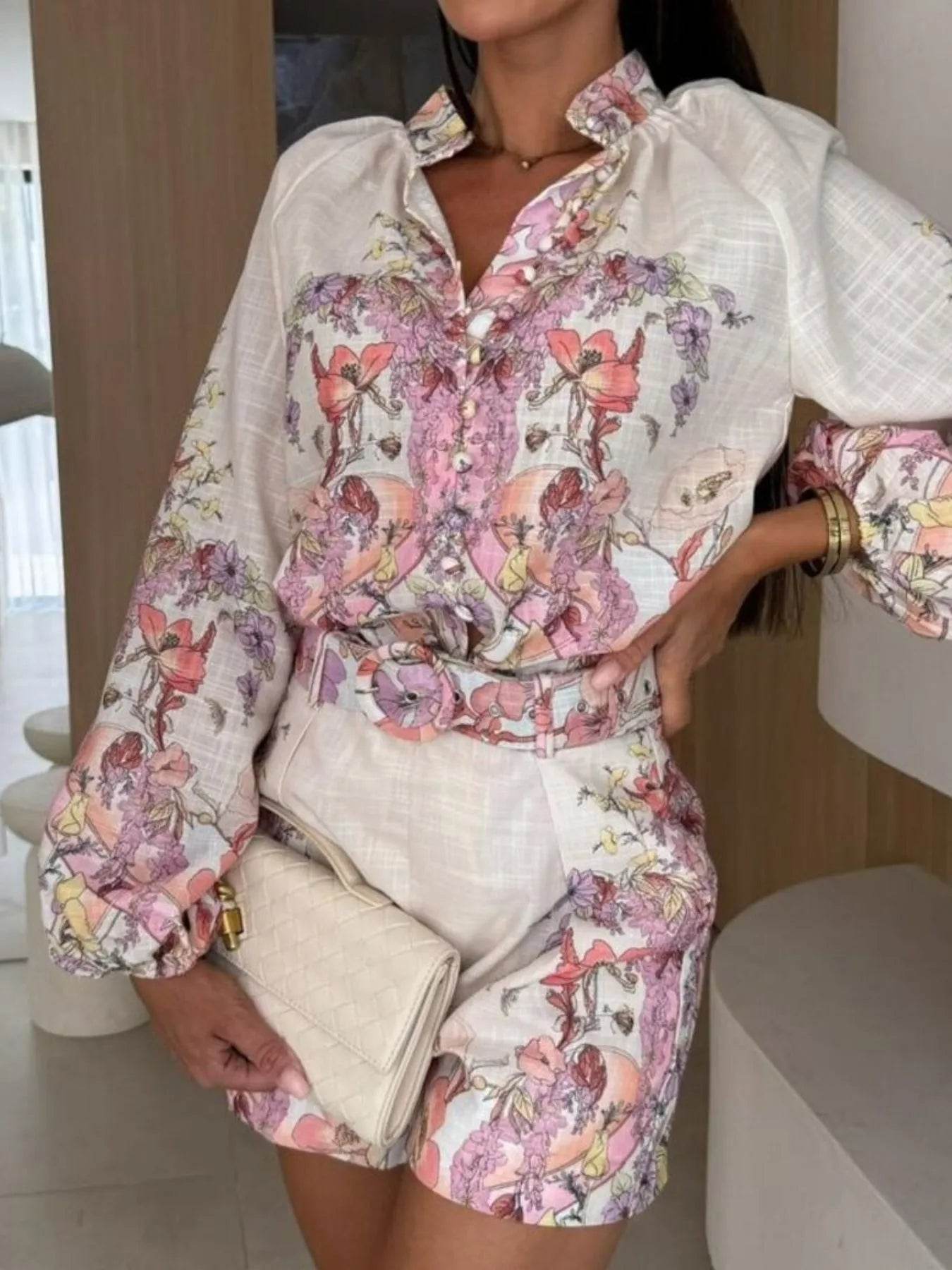 Printed Long Sleeve Shirt and Shorts Set Trendsi 366fb8b9-e898-4f89-a85c-37f8b3cf017a-Max-Origin