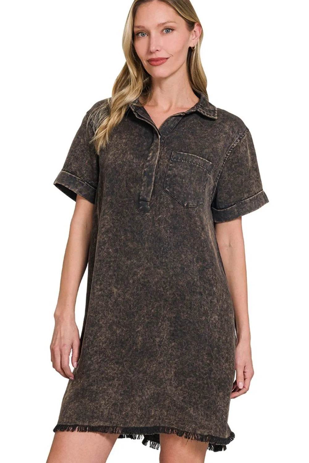 Zenana Tencel Mineral Washed Collared Shirts Dress ASH BLACK Trendsi 367f191b-7429-4b1f-bc6a-931f348d0eb2-Max-Origin