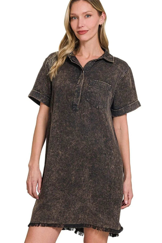 Zenana Tencel Mineral Washed Collared Shirts Dress ASH BLACK Trendsi 367f191b-7429-4b1f-bc6a-931f348d0eb2-Max-Origin