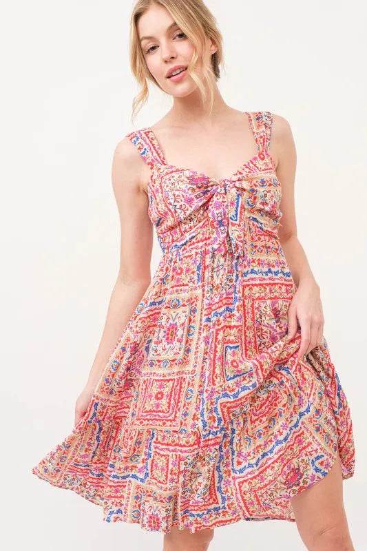 And The Why Tied Front Smocked Back Tiered Boho Printed Dress Trendsi 36a745191f4f471dbe90381883767367-Max-Origin