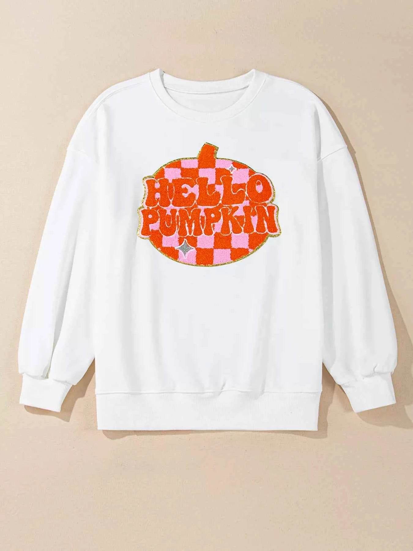 Halloween Pumpkin Patched Pattern Long Sleeve Sweatshirt Trendsi 36e66594af314fa48b1affe3eb4f9a85-Max-Origin