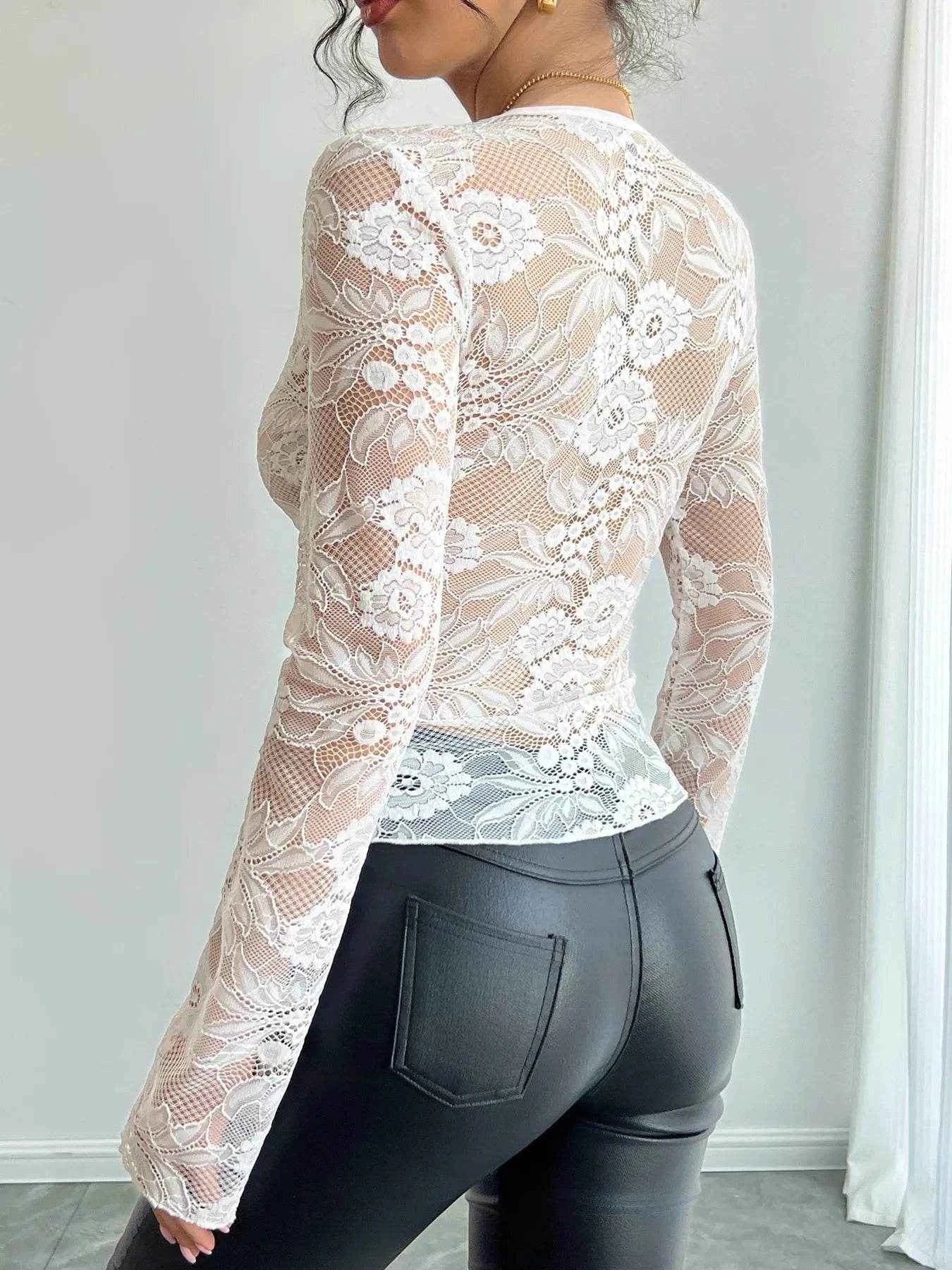 Lace Deep V-Neck Long Sleeve T-Shirt Trendsi 36fe4eb6888543b684e5b6ed08d1468c-Max-Origin