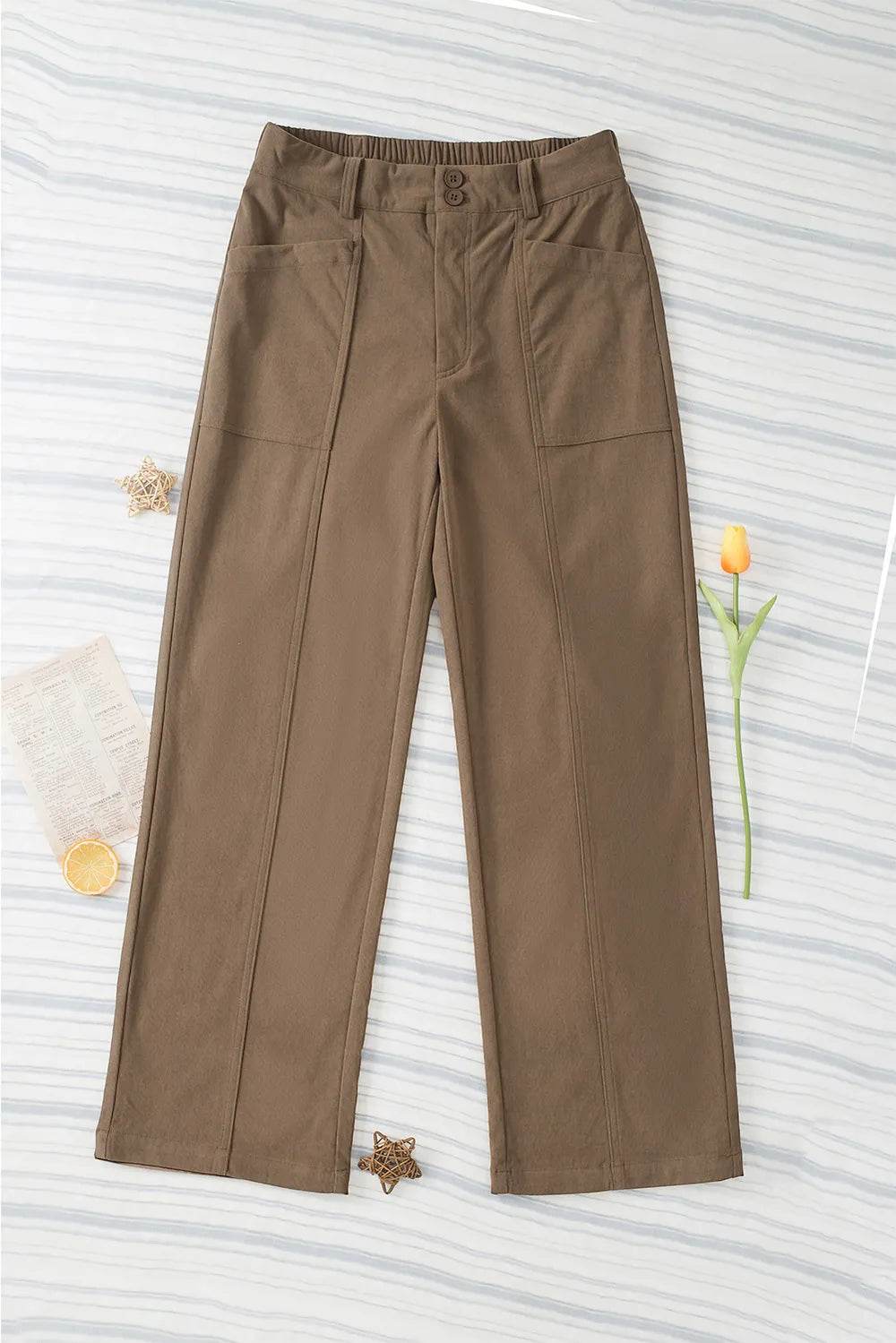 Half Elastic Waist Straight Pants Trendsi 36ffd782-280b-4171-af47-1e355bd49071-Max