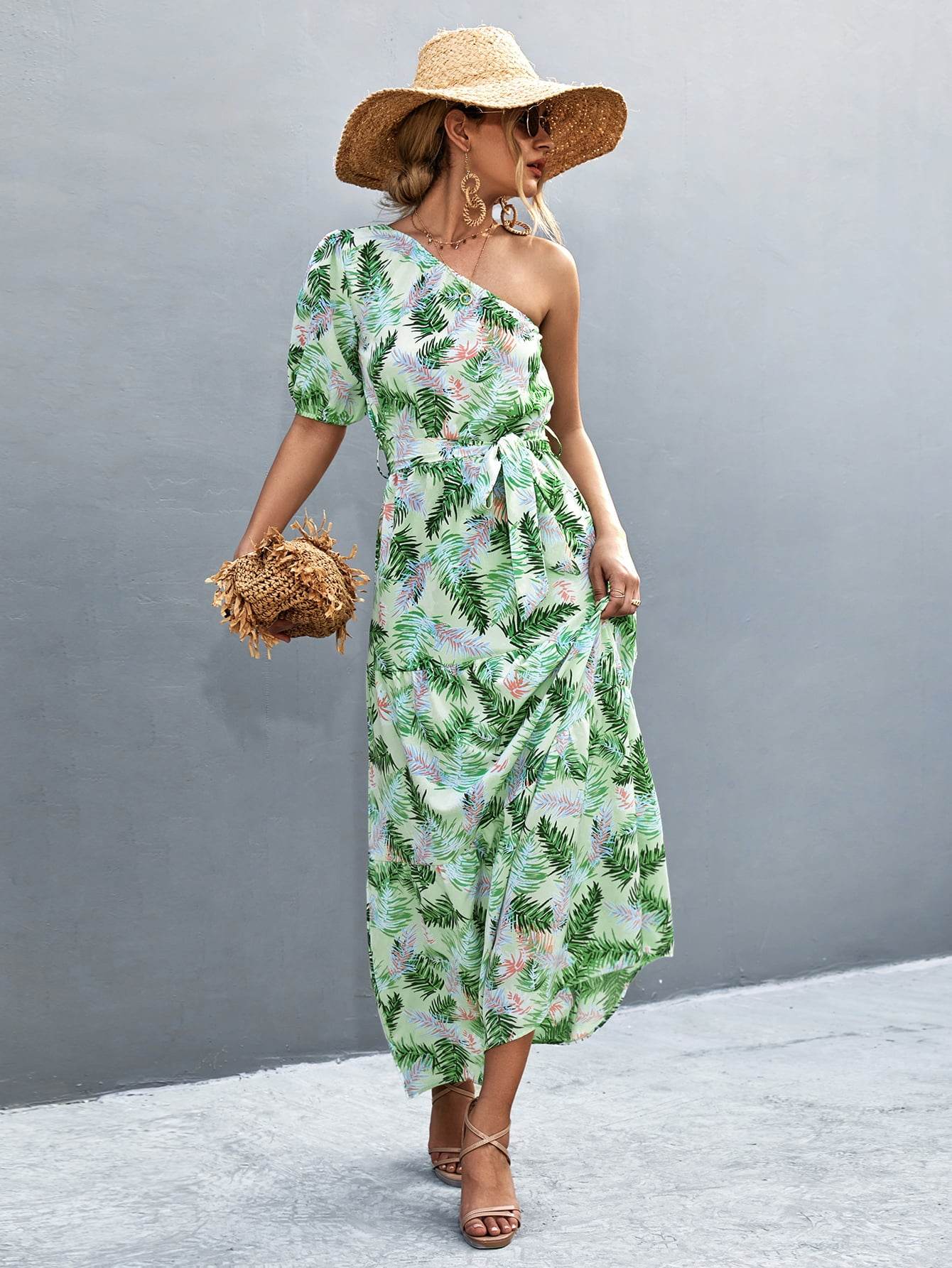 Printed Tie Waist One Shoulder Maxi Dress Trendsi 3747d1a781184570baf16270c544c3b2-Max