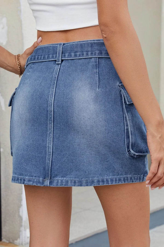 Criss-Cross Waist Detail Denim Mini Skirt Trendsi 37c7ddda-673d-4fe1-bdb4-0a7830d30299-Max-Origin